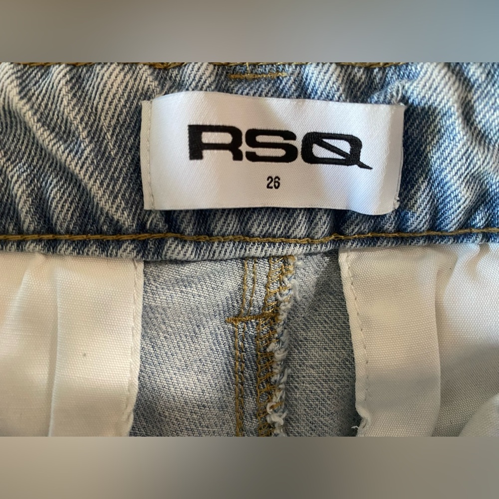 RSQ Women's Wide Leg Denim Cargo Jeans Size 26 - Picture 9 of 10